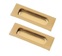 Flush Mount Stainless Steel Door Pulls for Pocket Doors Sliding Barn Doors Closets Wardrobes Cupboards and Kitchen Cabinets