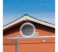 Flush Mount Ventilation Access Panel13in Round Grille with Mesh Opening for Home Exterior Louvered Wall Hatch Easy Installation Durable Vent Cover for Improved Airflow