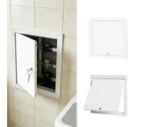 Flush Mount White Access Panel, Large Insulated Attic Access Door with Lock(6x22in/15.2x55.9cm)