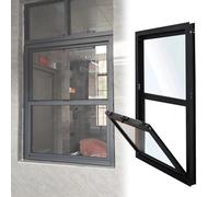 Flush Mount Window, Vertical Lift Sliding Window, Stays Open at Any Height, Ideal for Cabins, Cottages, Tiny Homes, and Garages(50x120cm/19.7x47.2in)