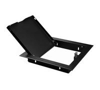 Flush Mounted Access Door Panel for Drywall 35x64 35x50 25x60 30x30 30x48, Customize Plumbing Access Cover Plates Aluminium, Press Magnetic Service Doors(Black,10x25"/25x64cm)