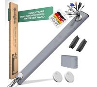 Flush-Mounted cable Duct Set, Oval Multimedia Tube, Invisible TV Guide, Hiding cable Behind the Wall, Electric Installation Tube, 1.1 m Long