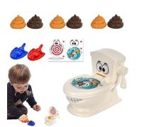 Flush Party Game - Fun Dexterity Throwing Fun Interactive Board Game for Families Toy with Quick Reflex Ability | Novelty Bath Style Action Game pe