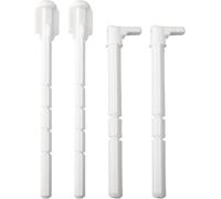 Flush Plate Actuator Plastic Push Rod Set for UP320 241.874.00.1 Toilet Flush Valve Water Tank Replacement Parts Actuation Plate, White