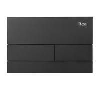 Flush Plate Rea T Black Aluminium & Glass