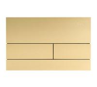 Flush Plate Rea T Brush Gold Aluminium & Glass