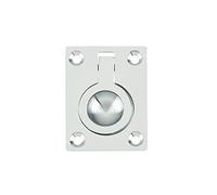 Flush Ring Pull Handle 38mm x 50mm - Polished Chrome (3)