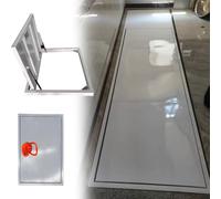 Flush Seamless Floor Hatch Discreet Basement Entry Door, Large Recessed Cellar Door Invisible Crawl Space Access Panel for Home Renovation/Storm Shelter(Lxw 50x24in)