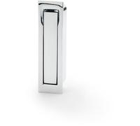 Flush Sliding Pocket Door Pull Handle - Polished Chrome 70mm x 19mm Finger Edge