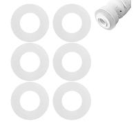 Flush Valve Seal, 6 Pcs Silicone for Geberit Flush Valve Seal, Ideal Standard Flushs Valves Seals, Suitable for Fluidmaster and Model 816.418.00.1 Replacement Transparent Silicone Gasket
