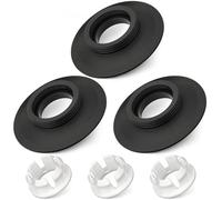 Flush Valve Seal Compatible with Ideal Standard and Armitage Shanks Toilet Cistern 3Pcs, Replacement Flush Valve Seal & Clip for Ideal Standard Flush Valves SV01967 Black