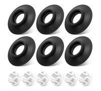 Flush Valve Seal Compatible with Ideal Standard, Replace of SV01967, 6Pcs | Replacement Kit with Flush Valve Seal & Clip, Toilet Cistern Flush Part, Black