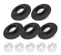 Flush Valve Seal Compatible with Ideal Standard Toilet Cistern 5Pcs, Ancable Replacement Flush Valve Seal & Clip for Ideal Standard Armitage Shanks Flush Valves SV01967 Black