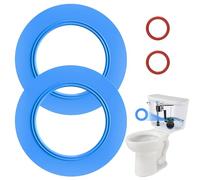 Flush Valve Seal for American Standard & Eljer Toilets, 2 Pcs Toilet Tank Parts Leak-Proof Upgraded Silicone Replacement for 7301111-0070A, for Champion 4 & Titan 4 Models with O Rings