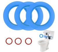 Flush Valve Seal for American Standard & Eljer Toilets, 3 Pcs Toilet Tank Parts Leak-Proof Upgraded Silicone Replacement for 7301111-0070A, for Champion 4 & Titan 4 Models with O Rings