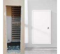 Flush White Access Panel, Large Insulated Attic Access Door with Lock, 16 18 24 30 36 48 in Electrical Inspection Service Door Cover Decorative(34x34in)