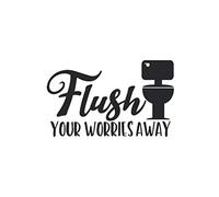 Flush Your Worries Away: 100 Page Sketchbook to put in the toilet. Draw while you dump.