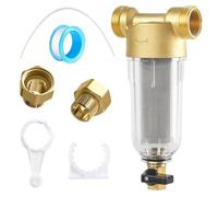 Flushable Fine Filter, Water Filter, House Connection, Backwash Filter, 1 Inch Water Filter, Reusable Water Pre-Filter Sediment Filter, Spin Down Sediment Water Filter