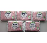 Flushable Toilet Tissue Wipes - 5 x 40 Sheets (200 Total) | Biodegradable Plant Based Wipes | Fragrance Free & Dermatologically Tested | Gentle & pH Neutral for Sensitive Skin | Generic