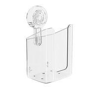 Flushable Wet Wipes Dispenser - Wall Mounted Wipe Holder with Suction Cup, No-Drill Design | Stable Bathroom Wipes Storage for Toilet, Kids, Public Restrooms, Convenient and Hygienic Use