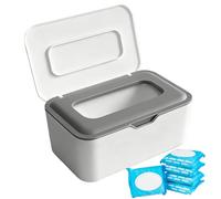 Flushable Wipes Dispenser, Wipes Case Baby Wipe Holder Durable PP Material for Nursery & Home, Keeps Wipes Fresh, Non-Slip, Easy Open & Close