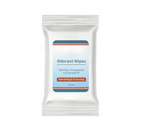 Flushable Wipes Travel Pack - Portable Cleaning Tissue, Deodorizing Moist Wet Towelettes, Compact Pocket Wipe, Soft Durable Fiber Material, Athletic Body Hygiene Care, Personal Freshnes