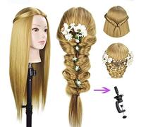 FLUSHIA® Dummy For Face Make-up Practice/Hair Dummy For Hair Styling/Hair Dummy For Hair Styling Practice/Salon Mannequin For Hairstyle Practice Golden.