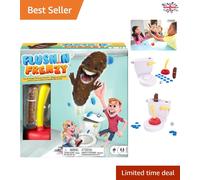 Flushin' Frenzy Toilet Plunger Game - Laughs for All Ages 5 and Up
