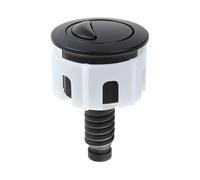 Flushing Toilet Button - 2.95 Inch | ABS Chrome Control - Drainage Round Oval Button for European Universal Toilets, Durable Electroplated Bathroom Accessory for Modern Toilet Systems