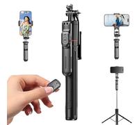 Flushoormal/Commencu/Gloryboom Gimbal Stabilizer - Master Every Move, Gimbal Stabilizer Tripod, 2-In-1 Tripod & Selfie Stick with 360° Anti-Shake, Foldable Rock-Solid Stability (black)