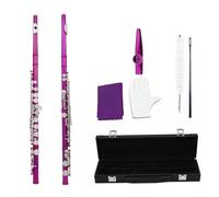 flute 16-hole Closed-hole Flute In C Key Flute With E Key Exquisite Piccolo Piccolo Is Suitable For Beginners To Practice Playing (Color : B5 nine red)