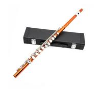 flute 16-hole Closed/open Flute C Key Flute Orange Bronze Flute Instrument With E Key Accessories