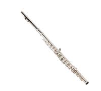 Flute 16 Hole E Key C Tone Nickel Plated Closed Hole Flute C Tail Copper Flute Instrument Learning To Play(A)