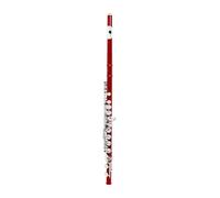 flute 16 Holes C Key Flute Western Concert Cupronickel Red Transverse Flute Woodwind Instrument