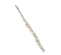 Flute 16 Open And Closed Hole Silver Plated Flute Instrument C Key With E Key Split White Copper(Open)