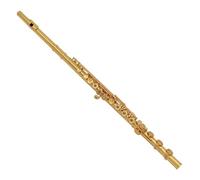flute 17-hole drilled flute gold-plated professional grade flute playing flute western musical instrument