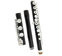 flute 17 Holes Ebony Flute Open Hole Silver Plated E Key Wood Professional Flute