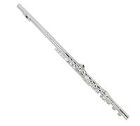 flute 17 Open And Closed Hole Dual-purpose E Key C Flute Beginner's White Copper Nickel-plated Musical Instrument