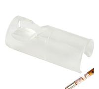 Flute Blower Mouthpiece Whistle Transparent Flute Blowing Aid Helper Flute Learning Mouthpiece Instrument Accessories for Lovers