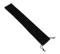 Flute Carrier Drawstring Bag for Storage and Transport Black | Soft Cloth Lining, Minimalist Style, Compact Protection, Tin Whistle Case, On-the-go Practice