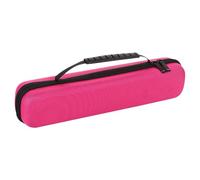 Flute Carrying Bag - Crushproof Technical Hardware, Slider Fastener Piece, Lightweight Portable Structure Unit, Slim | for Professional Stylist Musician Performance Accessory Item, Hot Pink, Refer to