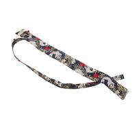 Flute Carrying Case Long Recorder Storage Pouch Black Cotton | Soft Padded Lining with Thick Cotton Layers, Stylish Fish Pattern Design, for Travel and Commuting