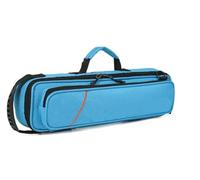 Flute Case 16 Hole Flute Storage Case Accompanying Carrying Instrument Single Shoulder Soft Bag For Flute Players(Blue)