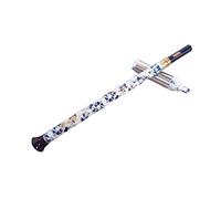 flute, Chinese White Porcelain Flute Beginner Musical Instrument Detachable Folk