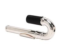 Flute Curved Head Joint Mouthpiece Replacement, Metal Woodwind Instrument Accessory for Kids, Universal Fit for Most Student Flutes with 0.87in Diameter
