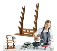 Flute Display - Multi-Level Artistic Stand Polished Wood Handmade Durable Aesthetic Design | Instrument Organizer for School, Musician, Rehearsal Office, Classic Room Decor