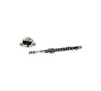 Flute English Pewter Lapel Pin Badge
