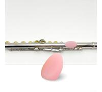 Flute Finger Protector Silicone Sleeve with Thumb Rest for Enhanced Playing Comfort and Instrument Maintenance Parts for Beginners (Pink)