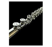Flute Flute 16 Hole Open Silver Alloy Flute Examination Performance Wind Orchestra
