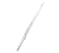 flute Flute Instrument 16/17 Hole Closed Hole White Copper Plated Nickel Silver/silver Flute Instrument C Key Beginners Flute (Color : Style 1)
